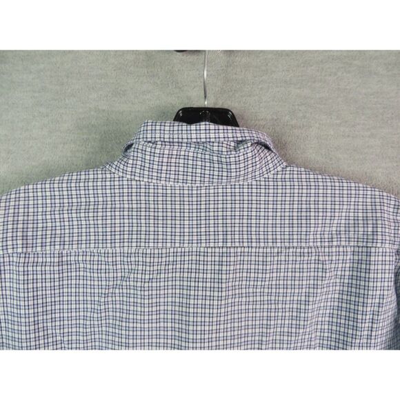 Lauren Ralph Lauren Mens Shirt Large 17 34/35 Blue‎ Check Plaid Button Up LRL - Picture 9 of 10